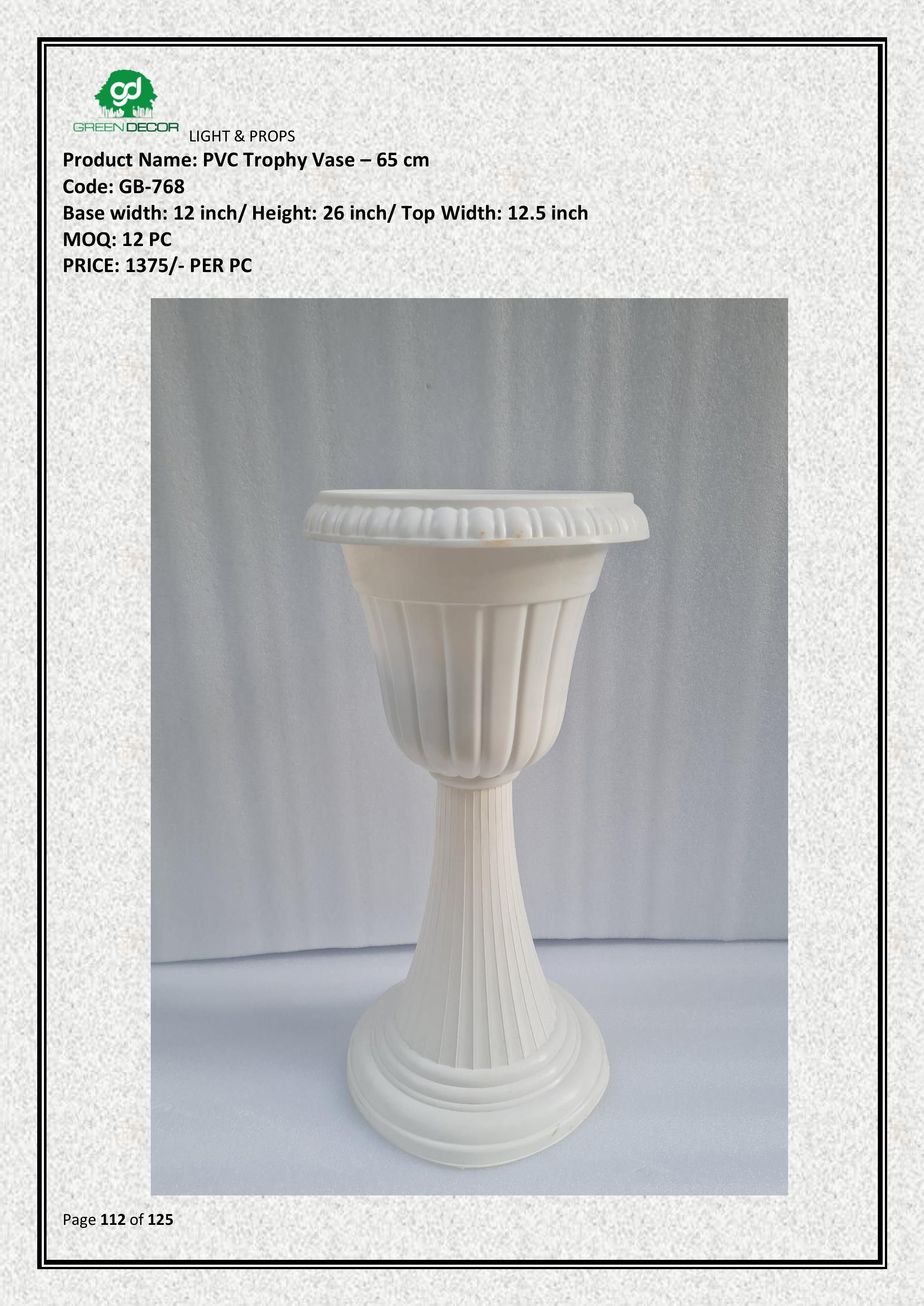 PVC Trophy Vase – 65 cm