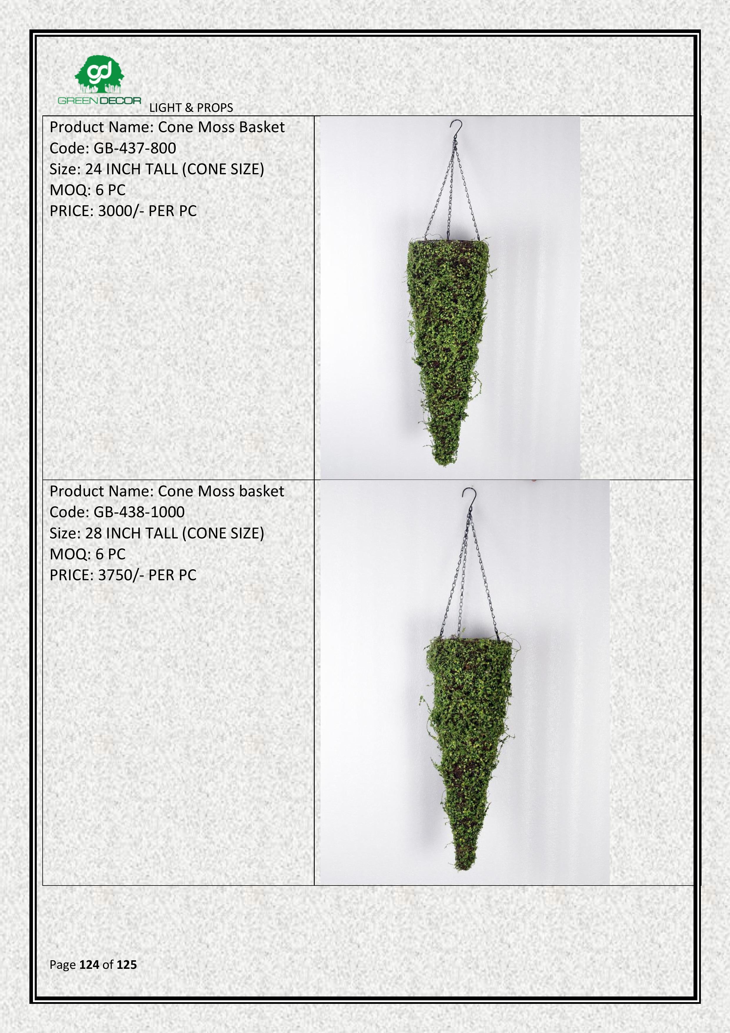 Cone Moss Basket