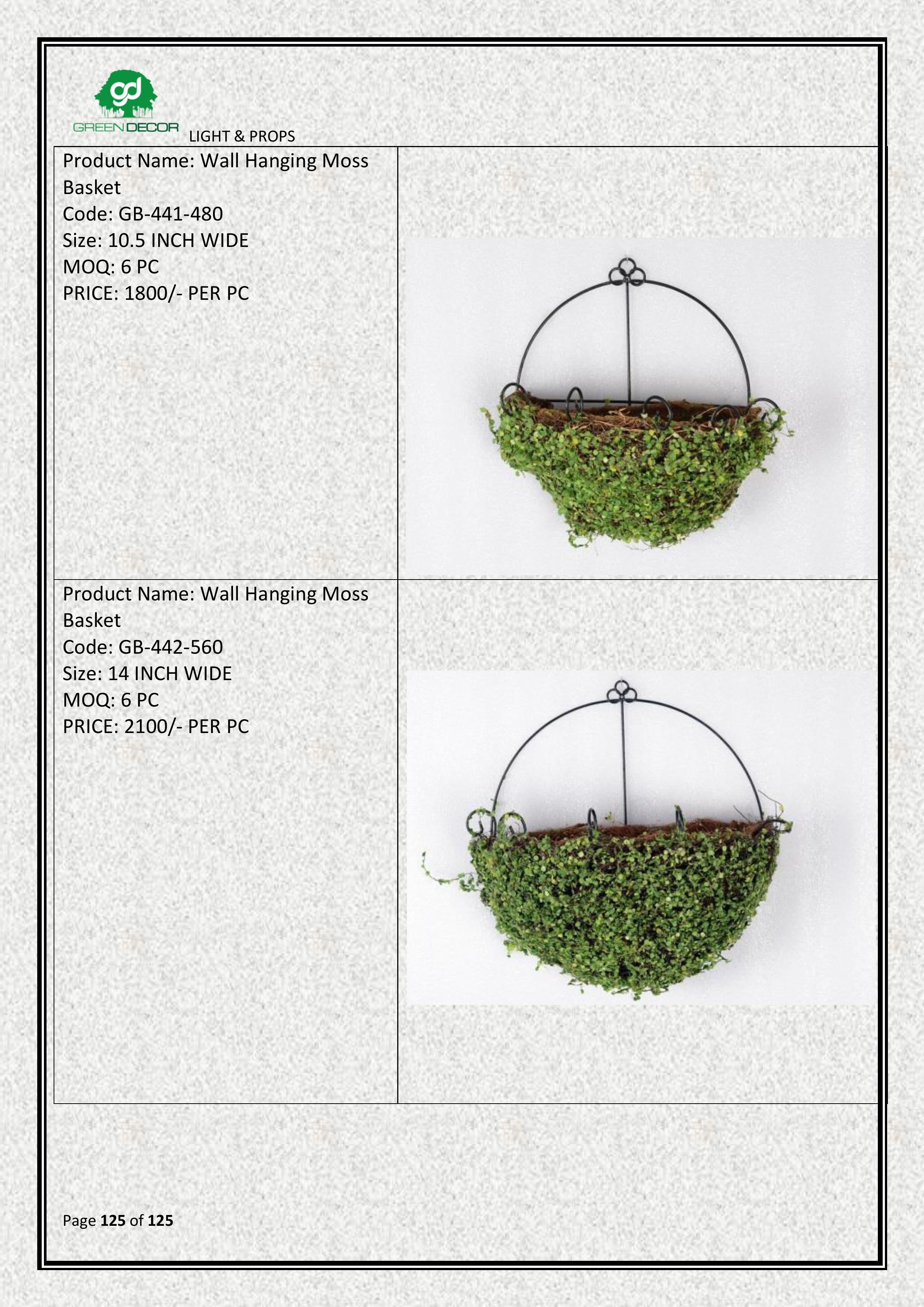 Wall Hanging Moss