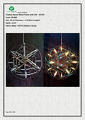 Modern Metal Frame LED Light 30 CM