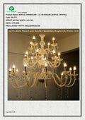 ACRYLIC CHANDELIER – 12 +8+4 BULBS (ACRYLIC CRYSTAL, INCLUDING BULB )