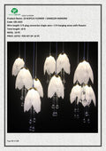 Acrylic Flower Dangler Hanging Set of 10