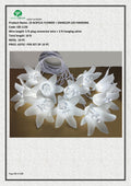 Premium Acrylic Flower LED Dangler Hanging Set of 10