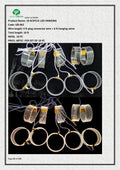 Acrylic Ring LED Hanging Lights 10 Pc Wedding Decor