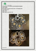 Acrylic LED Mushroom Hanging Lights 5 Pack Cozy Decor