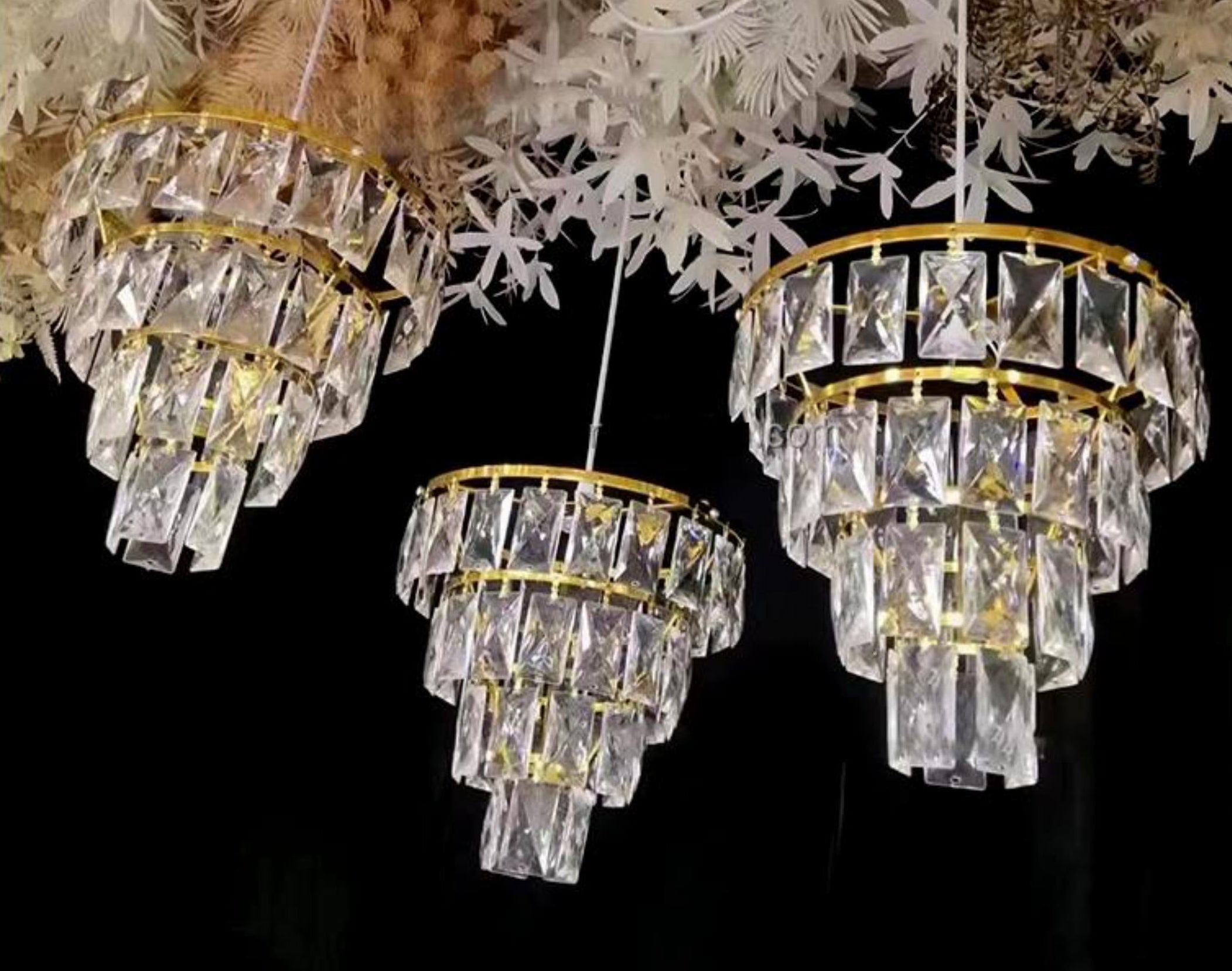 WATERFALL HANGING LED X 3 (WARM WHITE)