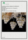 WATERFALL HANGING LED X 3 (WARM WHITE)