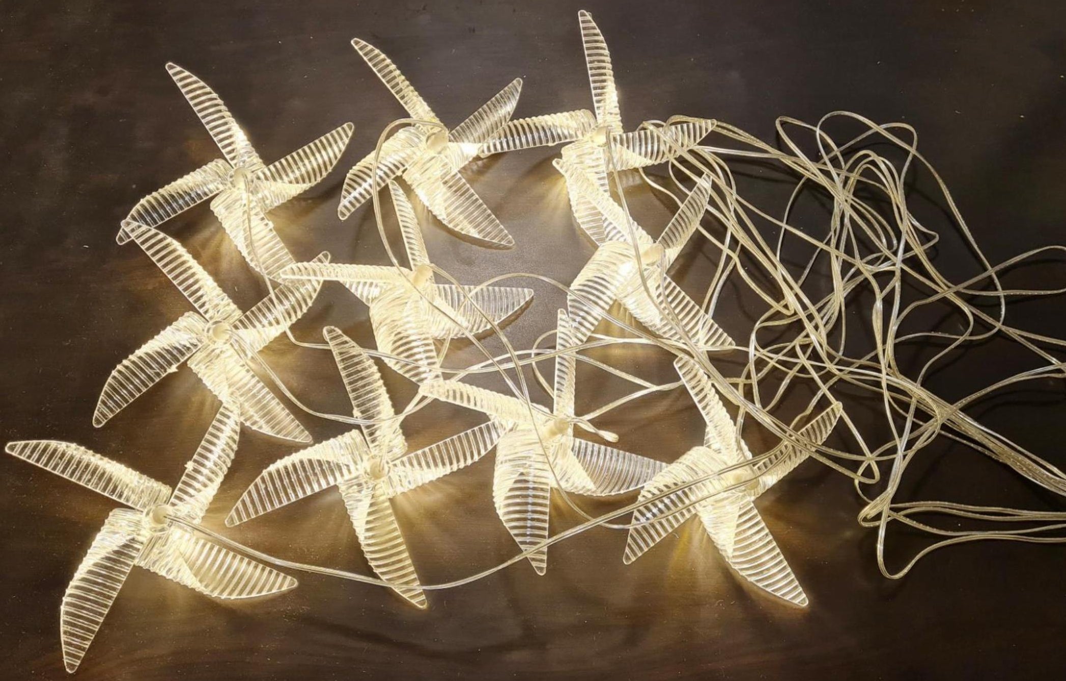 10 PC ACRYLIC CHAKRI HANGING