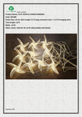 10 PC ACRYLIC CHAKRI HANGING