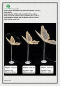 BUTTERFLY LED LIGHT WITH STAND – SET OF 3 PC