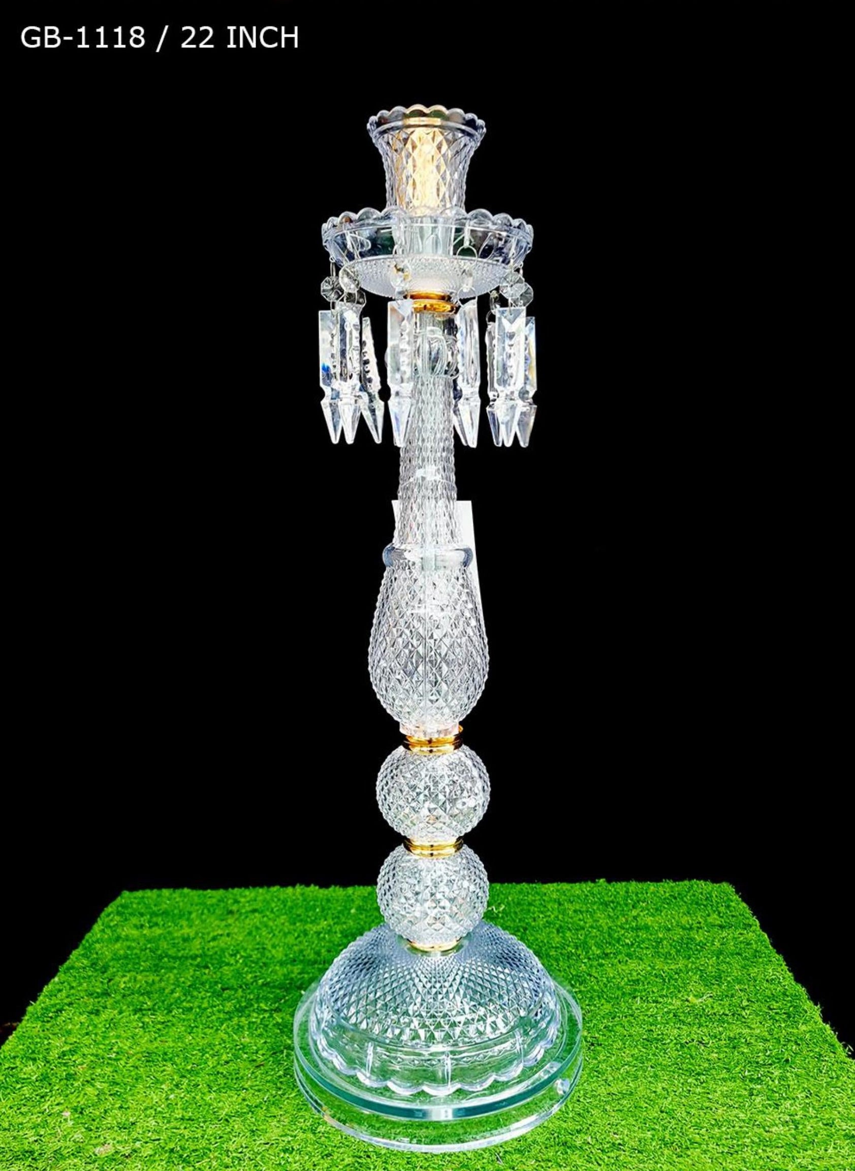 ACRYLIC CANDLE STAND/ CENTRE TABLE STAND - 22 INCH