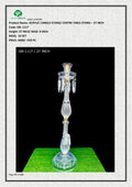 ACRYLIC CANDLE STAND/ CENTRE TABLE STAND - 27 INCH