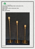 SINGLE CANDLE STAND - METAL (SET OF 3 PC)