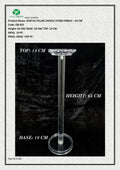 ACRYLIC PILLAR CANDLE STAND SINGLE – 65 CM