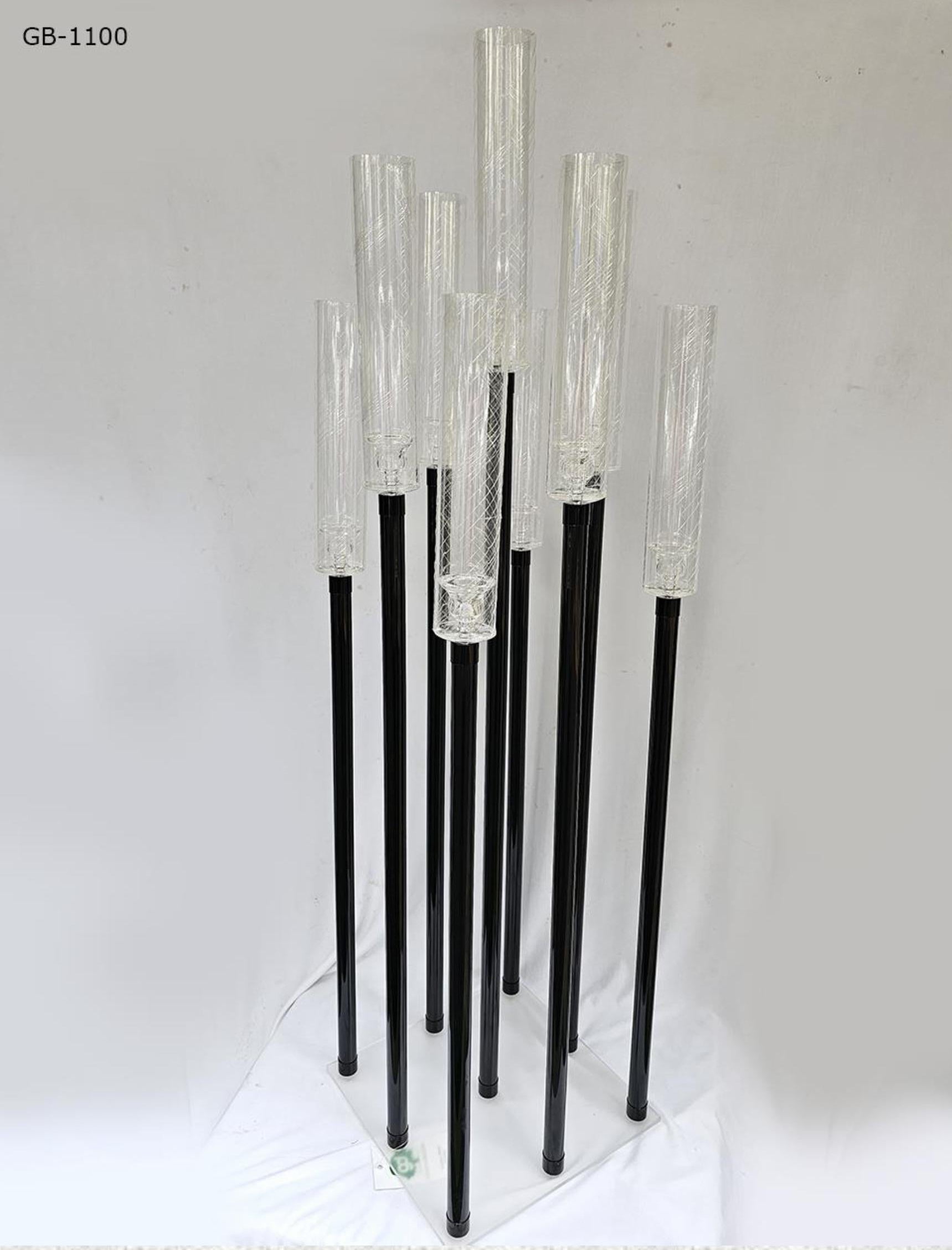 9 ACRYLIC PIPE CANDLE STAND – 42 INCH