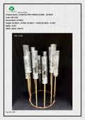 12 METAL PIPE CANDLE STAND – 26 INCH