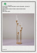 6 METAL PIPE STAND + PLASTIC TOP ROUND – 125 CM/ 4 FT