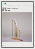 8 METAL PIPE STAND + PLASTIC TOP – RECTANGLE – 142 CM/ 4.65 FT