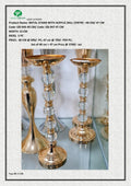 METAL STAND WITH ACRYLIC BALL CENTRE –40 CM/ 47 CM