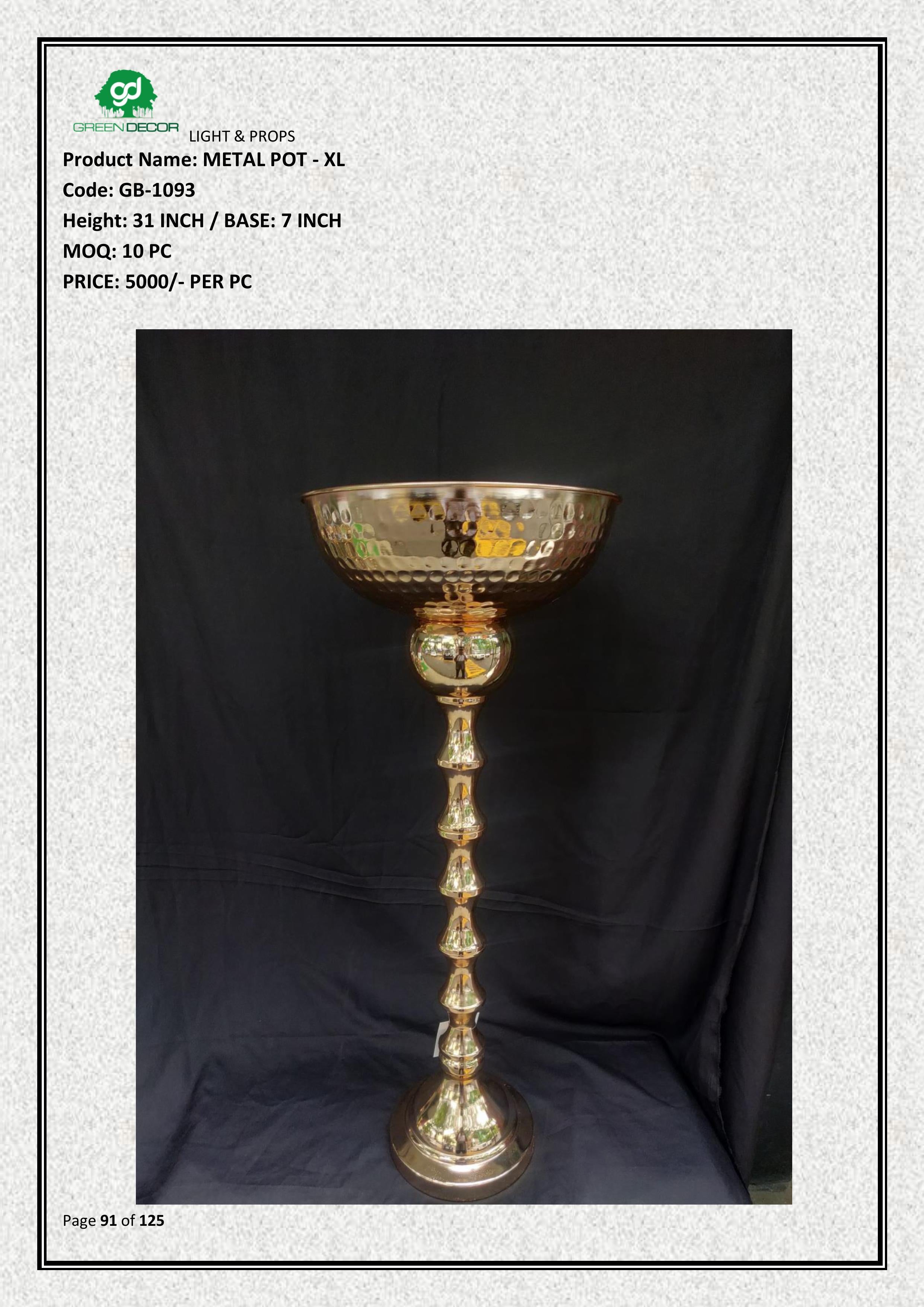 METAL POT - XL