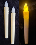Two flameless LED pillar candles Ginni Bloom Mumbai India