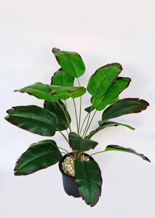 ARTIFICIAL 18 LEAF BANANA PALM PLANT 34 INCH