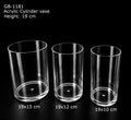 Acrylic Cylinder vase set of 3 pc