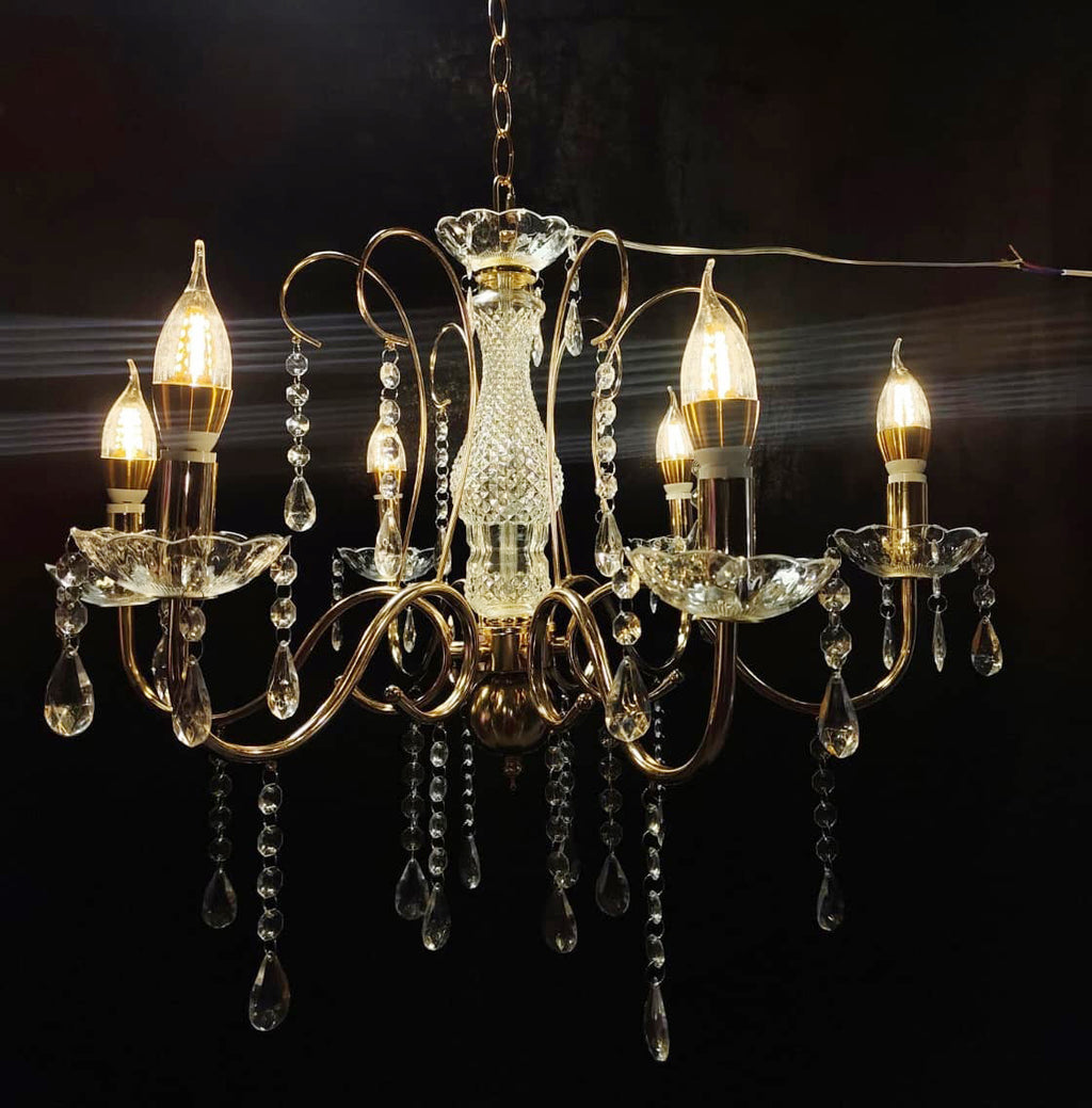 Cheap Metal jhoomer chandelier light for wedding and event decoration delivered all over India