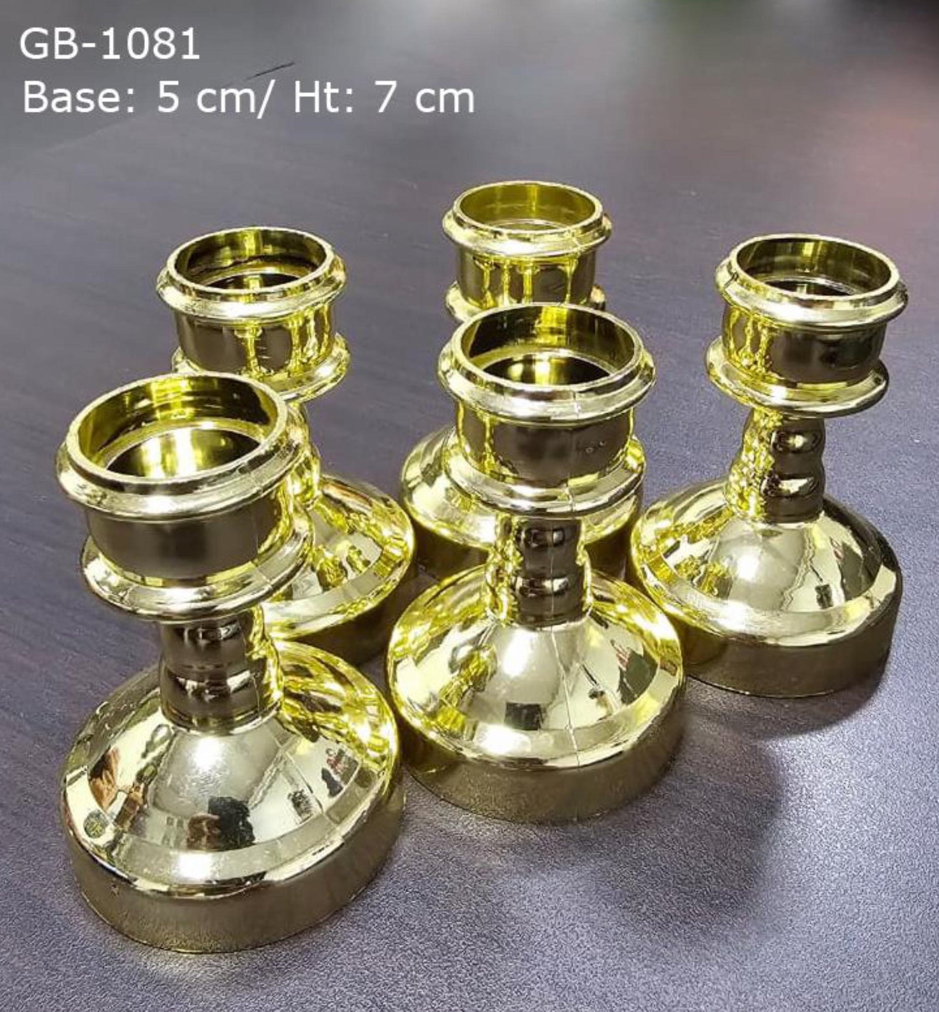 Gold candle holders 