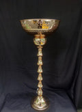 Gold metal pot for wedding decor 