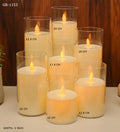 led pillar candle acrylic Ginni Bloom
