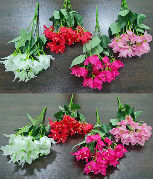 Artificial Bougainvillea Bunch x 7 (4 colours)