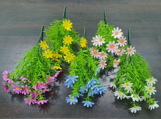 Artificial Springeri + Daisy Bunch x 5 (5 colours)